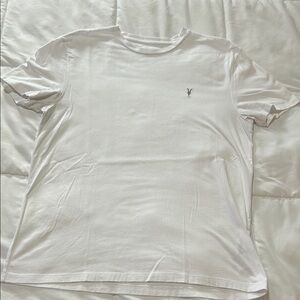 All Saints Race Tonic White Short Sleeve Tee